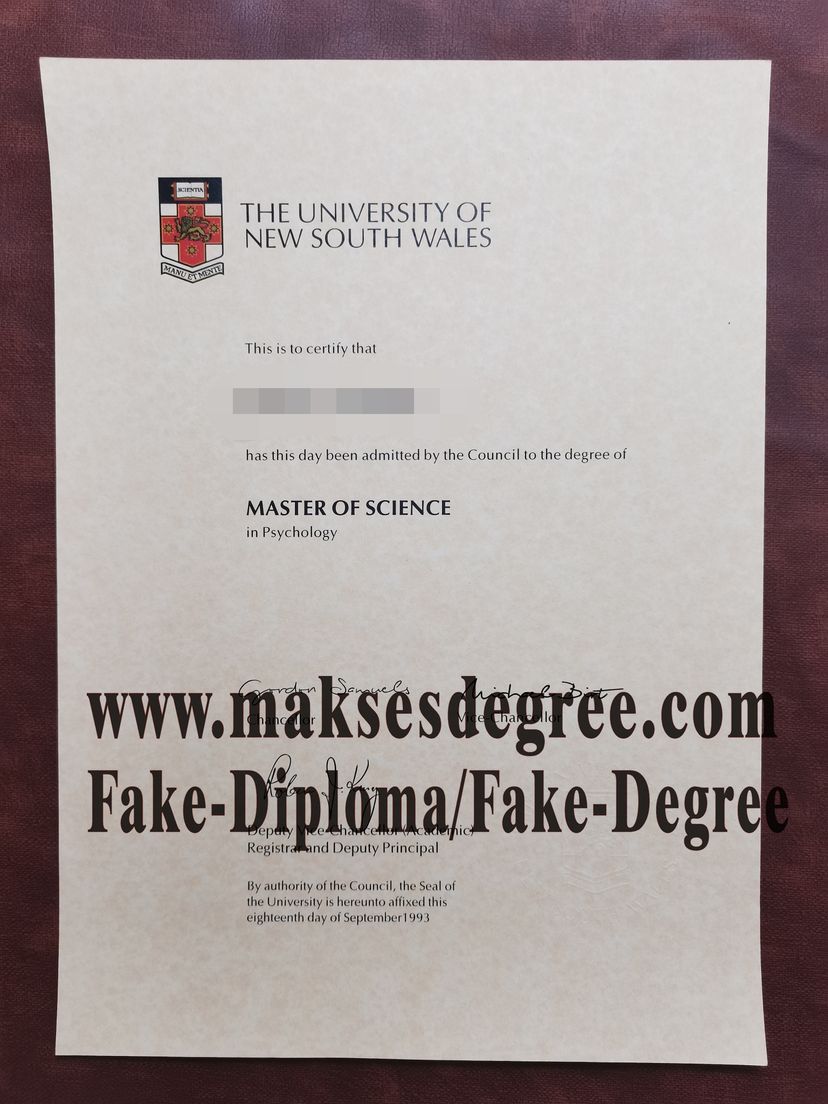 Where to purchase fake University of New South Wales Degree