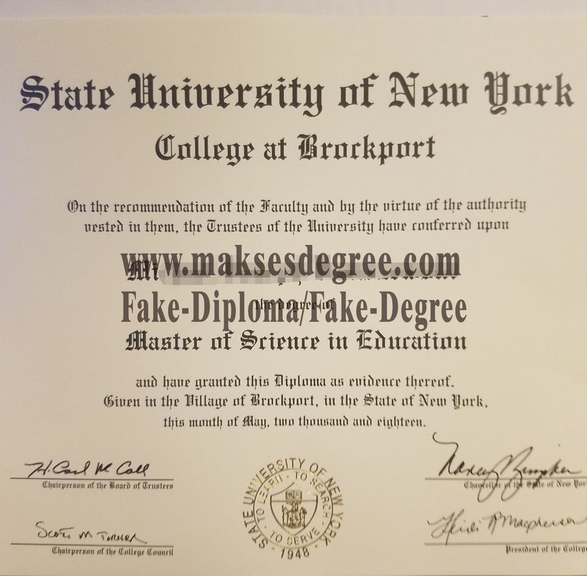 Where to purchase fake Where to order fake SUNY Brockport Certificate Degree