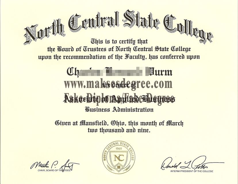 Where to purchase fake north central state college Degree